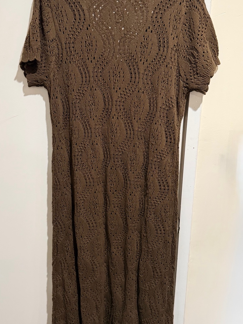 Universal Thread Olive Knit Midi Dress with Scoop Neck - Picture 2 of 7